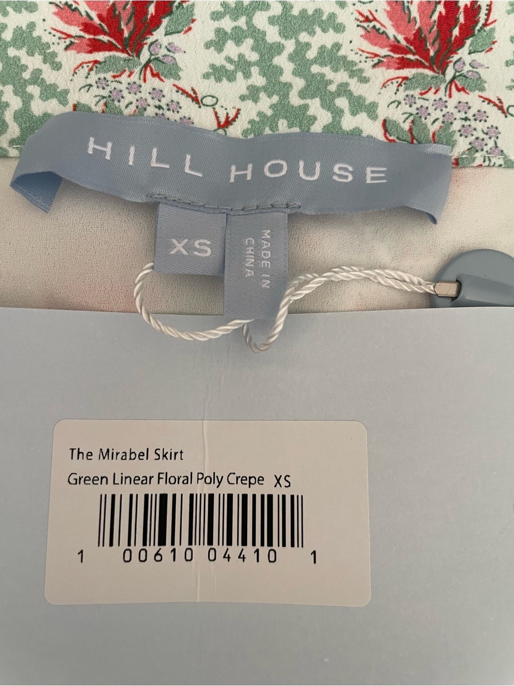 Hill House Wrap Maxi Skirt - Mint and Pink Floral - Picture 6 of 9